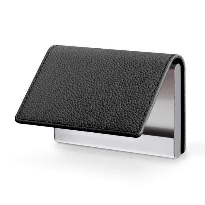 LOOF Premium 本革 名刺入れ ギフト 名刺ケース カードケース 大容量 ホールドベルト付き 本革 紳士物 レザー メンズ レディース 男性用 女性用 入社祝い 昇進祝い 就職祝い 父の日 シンプル おしゃれ