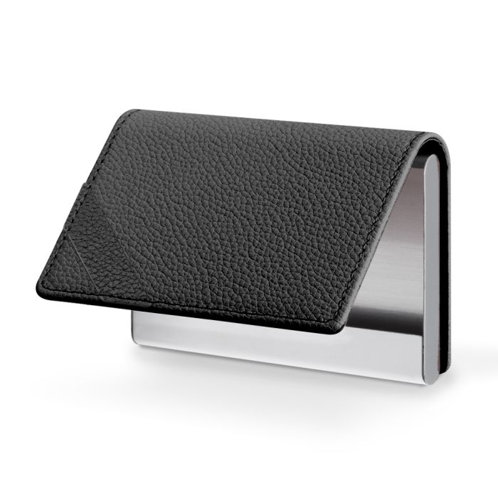 LOOF Premium 本革 名刺入れ ギフト 名刺ケース カードケース 大容量 ホールドベルト付き 本革 紳士物 レザー メンズ レディース 男性用 女性用 入社祝い 昇進祝い 就職祝い 父の日 シンプル おしゃれ