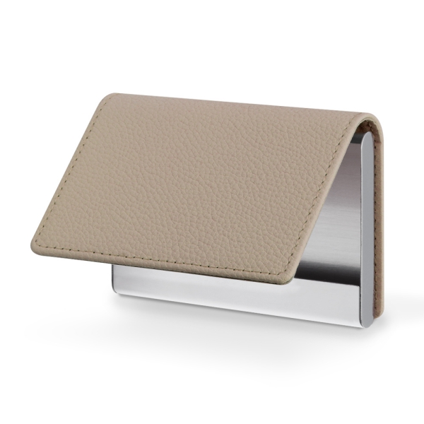 LOOF Premium 本革 名刺入れ ギフト 名刺ケース カードケース 大容量 ホールドベルト付き 本革 紳士物 レザー メンズ レディース 男性用 女性用 入社祝い 昇進祝い 就職祝い 父の日 シンプル おしゃれ