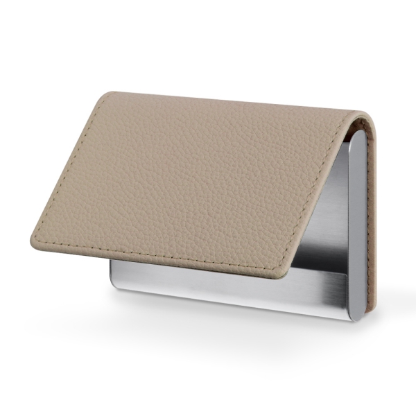 LOOF Premium 本革 名刺入れ ギフト 名刺ケース カードケース 大容量 ホールドベルト付き 本革 紳士物 レザー メンズ レディース 男性用 女性用 入社祝い 昇進祝い 就職祝い 父の日 シンプル おしゃれ