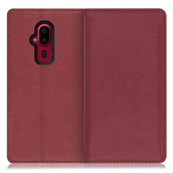 [ LOOF ROYALE ] らくらくスマートフォン F-52B FUJITSU FCNT スマホケース ケース カバー 手帳型ケース カード収納 マグネット付き 本革 ベルトなし [ らくらくスマートフォン F-52B ]