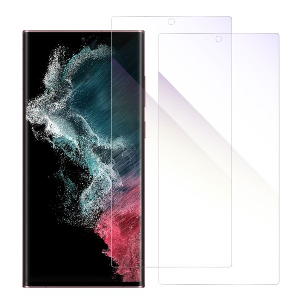 [2枚入り] LOOF 強化ソフトフィルム Galaxy S22 Ultra / Galaxy S23 Ultra SC-52C / SCG14 s22ultra 保護フィルム クリア/マット/ブルーライトカット/覗き見防止  簡単貼り付け 画面保護 ソフトフィルム 気泡なし 傷防止 割れ防止 [ Galaxy S22 Ultra / Galaxy S23 Ultra ]