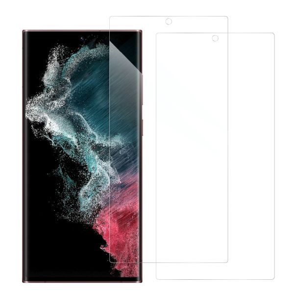 [2枚入り] LOOF 強化ソフトフィルム Galaxy S22 Ultra / Galaxy S23 Ultra SC-52C / SCG14 s22ultra 保護フィルム クリア/マット/ブルーライトカット/覗き見防止  簡単貼り付け 画面保護 ソフトフィルム 気泡なし 傷防止 割れ防止 [ Galaxy S22 Ultra / Galaxy S23 Ultra ]
