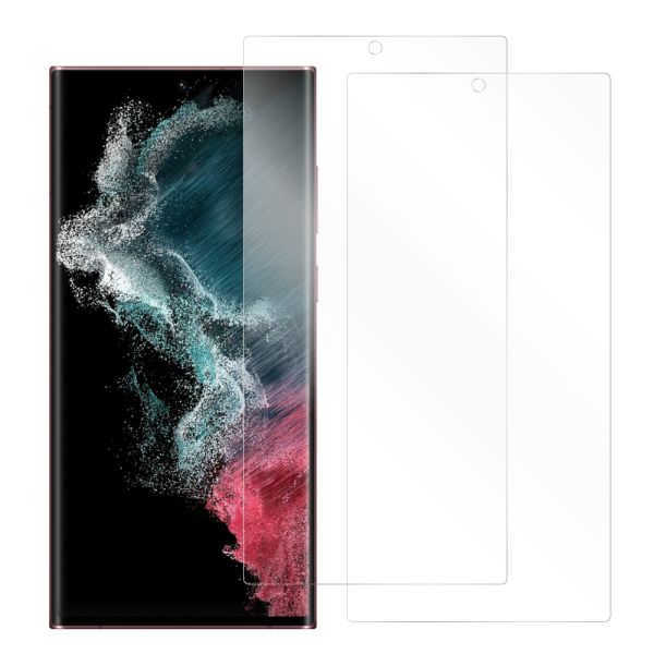 [2枚入り] LOOF 強化ソフトフィルム Galaxy S22 Ultra / Galaxy S23 Ultra SC-52C / SCG14 s22ultra 保護フィルム クリア/マット/ブルーライトカット/覗き見防止  簡単貼り付け 画面保護 ソフトフィルム 気泡なし 傷防止 割れ防止 [ Galaxy S22 Ultra / Galaxy S23 Ultra ]