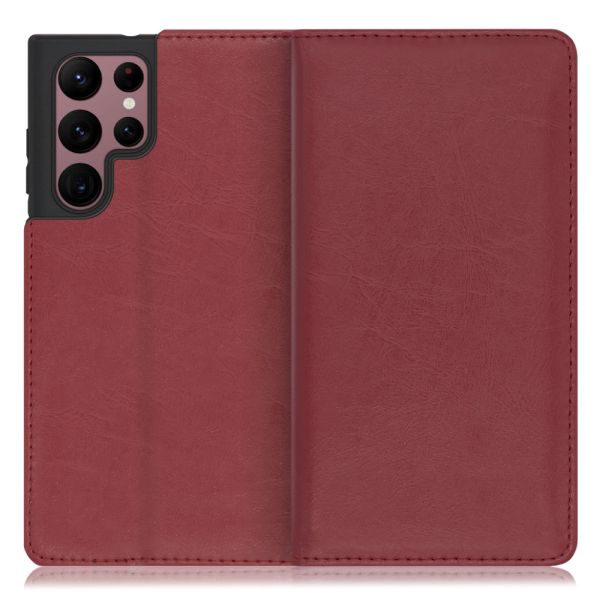 [ LOOF ROYALE ] Galaxy S22 Ultra SC-52C / SCG14 s22ultra スマホケース ケース カバー 手帳型ケース カード収納 マグネット付き 本革 ベルトなし [ Galaxy S22 Ultra ]