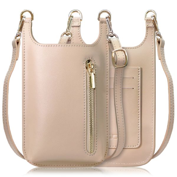 LOOF 本革 スマホ ポーチ スマホショルダー ストラップ 付き 多機種対応 レディース 縦 縦型 軽い カード 財布 鍵 革