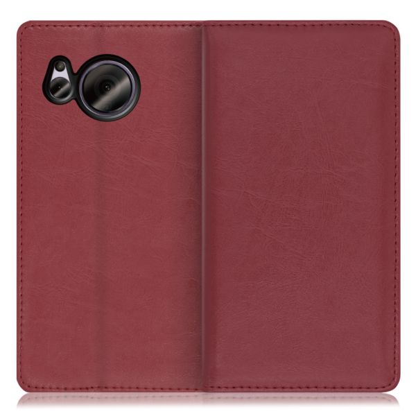 [ LOOF ROYALE ] AQUOS sense7 sense 7 スマホケース ケース カバー 手帳型ケース カード収納 マグネット付き 本革 ベルトなし [ AQUOS sense7 ]