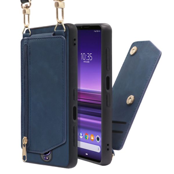 [ LOOF SHOULDER-FLIP ] Xperia 1/ / Xperia 1 Professional Edition xperia1 スマホケース 背面 ケース カバー ハードケース ショルダー スマホショルダー ストラップ 肩掛け 首掛け カード収納 [ Xperia 1/ Xperia 1 Professional Edition ]