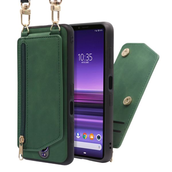 [ LOOF SHOULDER-FLIP ] Xperia 1/ / Xperia 1 Professional Edition xperia1 スマホケース 背面 ケース カバー ハードケース ショルダー スマホショルダー ストラップ 肩掛け 首掛け カード収納 [ Xperia 1/ Xperia 1 Professional Edition ]