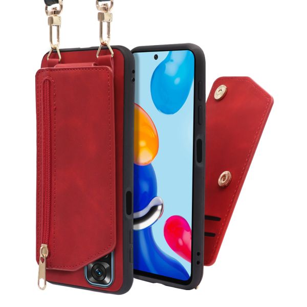 [ LOOF SHOULDER-FLIP ] Xiaomi Redmi Note 11 redminote11 note11 スマホケース 背面 ケース カバー ハードケース ショルダー スマホショルダー ストラップ 肩掛け 首掛け カード収納 [ Redmi Note 11 ]