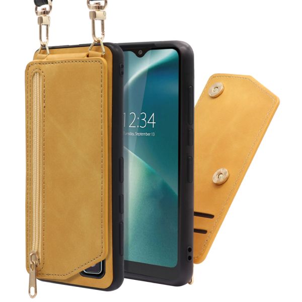 [ LOOF SHOULDER-FLIP ] AQUOS wish2 / AQUOS wish  スマホケース 背面 ケース カバー ハードケース ショルダー スマホショルダー ストラップ 肩掛け 首掛け カード収納 [ AQUOS wish/wish2 ]
