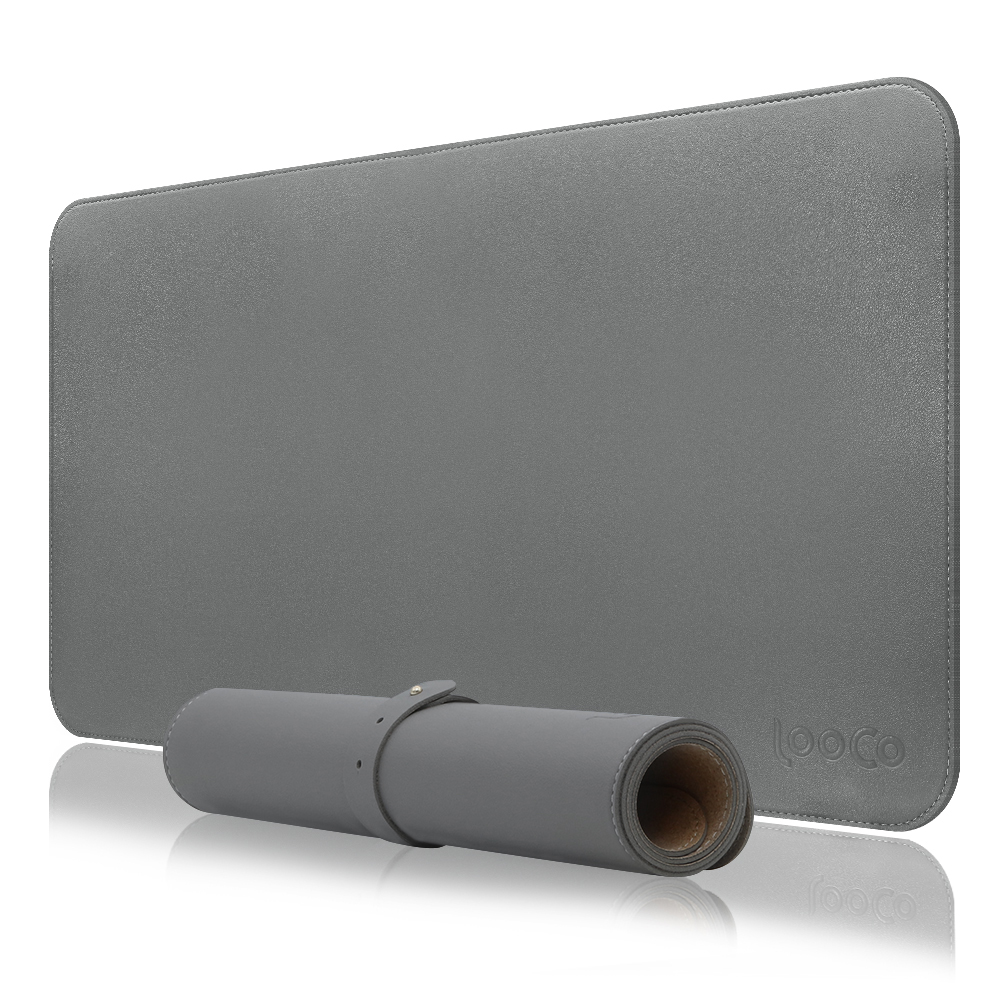 LOOF マウスパッド 大型 デスクマット レザー かわいい おしゃれ 持ち運び シンプル かっこいい 軽量 コンパクト 滑らない ずれにくい ずれ防止  ノートパソコン ノートpc 無地 持ち運び用 横長