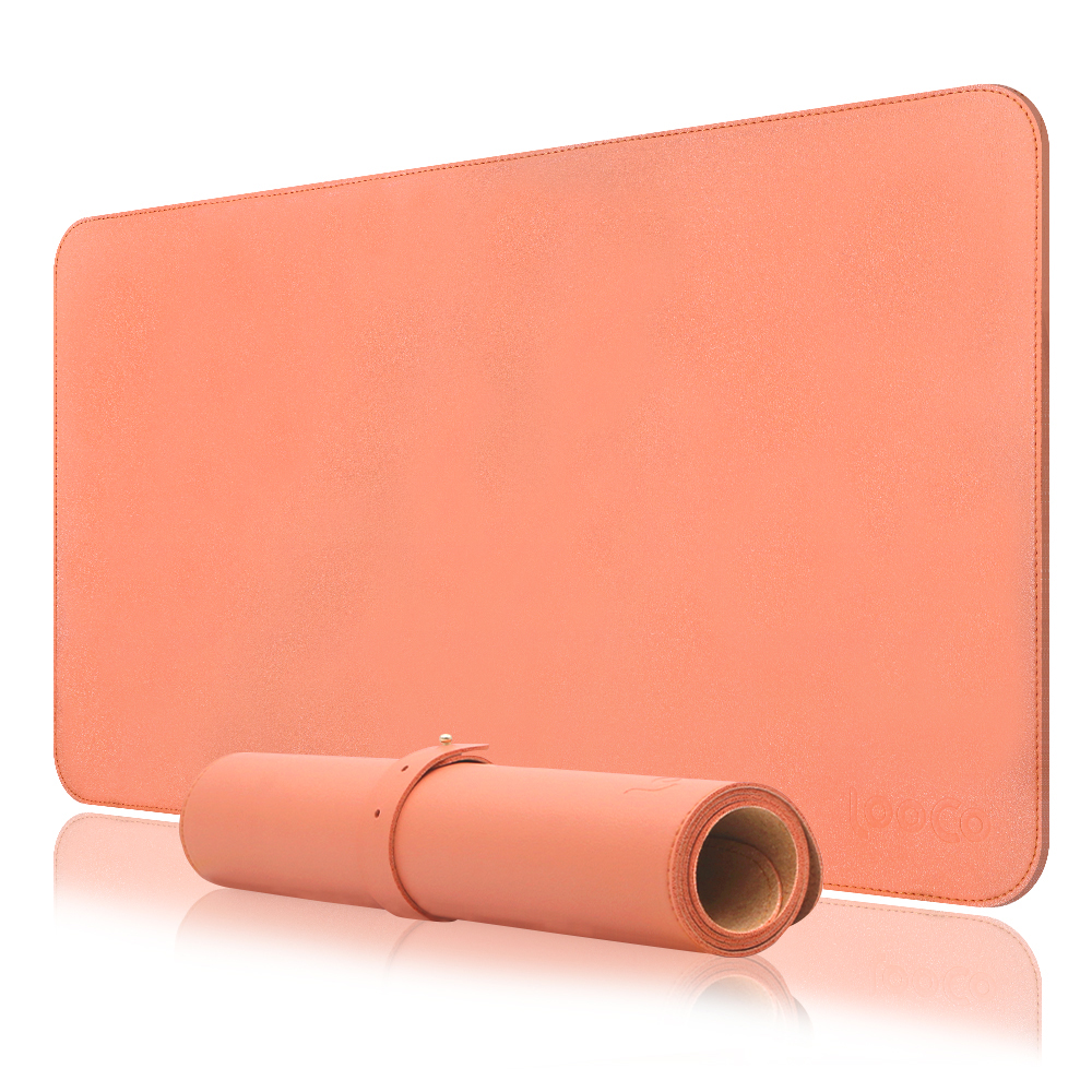 LOOF マウスパッド 大型 デスクマット レザー かわいい おしゃれ 持ち運び シンプル かっこいい 軽量 コンパクト 滑らない ずれにくい ずれ防止  ノートパソコン ノートpc 無地 持ち運び用 横長