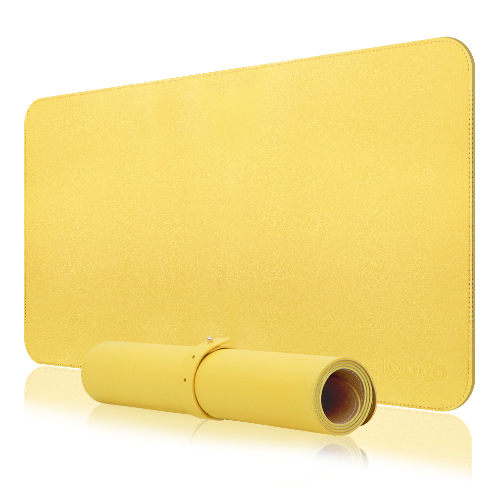 LOOF マウスパッド 大型 デスクマット レザー かわいい おしゃれ 持ち運び シンプル かっこいい 軽量 コンパクト 滑らない ずれにくい ずれ防止  ノートパソコン ノートpc 無地 持ち運び用 横長