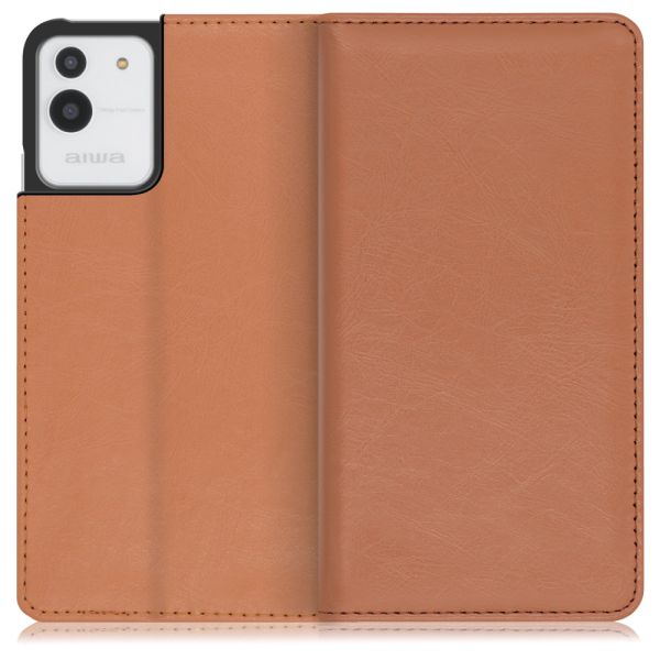 [ LOOF ROYALE ] aiwa JA2-SMP0601 アイワ スマホケース ケース カバー 手帳型ケース カード収納 マグネット付き 本革 ベルトなし [ aiwa JA2-SMP0601 ]