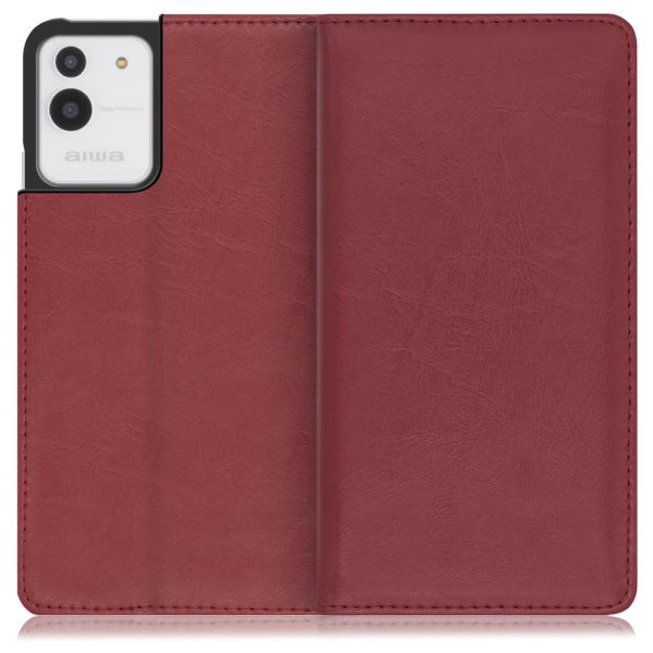 [ LOOF ROYALE ] aiwa JA2-SMP0601 アイワ スマホケース ケース カバー 手帳型ケース カード収納 マグネット付き 本革 ベルトなし [ aiwa JA2-SMP0601 ]