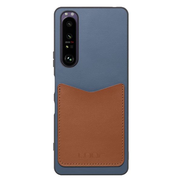 [LOOF PASS-SHELL (LEATHER Ver.)] Xperia 1 III / SO-51B / SOG03 / XQ-BC42 xperia1III 1III xperia1 スマホケース 背面 ケース カバー ハードケース カード収納 カードホルダー ストラップホール [ Xperia 1 III ]
