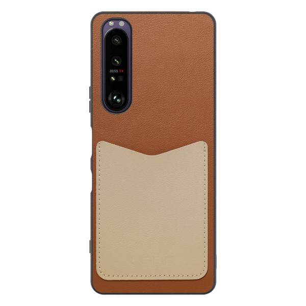 [LOOF PASS-SHELL (LEATHER Ver.)] Xperia 1 III / SO-51B / SOG03 / XQ-BC42 xperia1III 1III xperia1 スマホケース 背面 ケース カバー ハードケース カード収納 カードホルダー ストラップホール [ Xperia 1 III ]