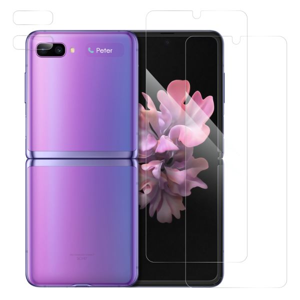 [2枚入り] LOOF Galaxy Z Flip / Flip 5G SCV47 / SCG04 用 保護フィルム 簡単貼り付け 画面保護 ソフトフィルム 気泡なし 傷防止 割れ防止 ゲーマー向け 反射防止 [ Galaxy Z Flip / Flip 5G / マット 仕様]