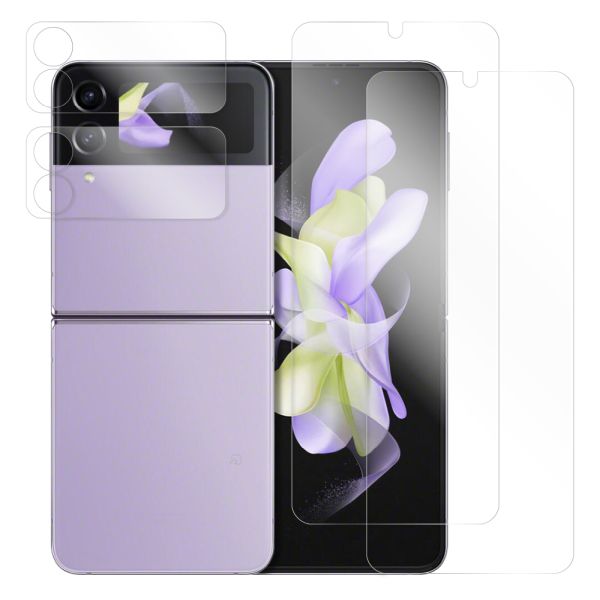 [2枚入り] LOOF Galaxy Z Flip4 SC-54C / SCG17 保護フィルム クリア/マット/ブルーライトカット 簡単貼り付け 画面保護 ソフトフィルム 気泡なし 傷防止 割れ防止 高透過率 [ Galaxy Z Flip4 ]