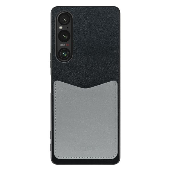 [ LOOF PASS-SHELL ] Xperia 1 V 1V xperia1V スマホケース 背面 ケース カバー ハードケース カード収納 カードホルダー ストラップホール [ Xperia 1 V ]
