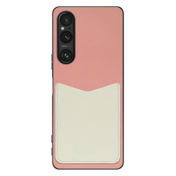 [ LOOF PASS-SHELL ] Xperia 1 V 1V xperia1V スマホケース 背面 ケース カバー ハードケース カード収納 カードホルダー ストラップホール [ Xperia 1 V ]