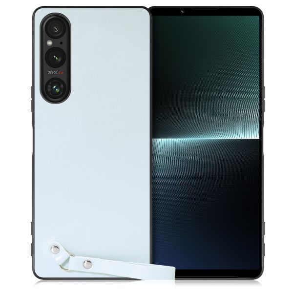[ LOOF MACARON-SHELL ] Xperia 1 V 1V xperia1V スマホケース 背面 ケース カバー ハードケース ストラップ付き 本革 ストラップホール [ Xperia 1 V ]