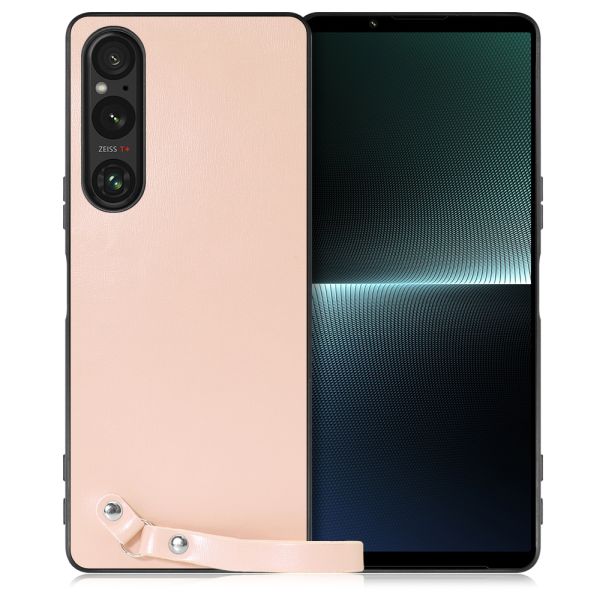 [ LOOF MACARON-SHELL ] Xperia 1 V 1V xperia1V スマホケース 背面 ケース カバー ハードケース ストラップ付き 本革 ストラップホール [ Xperia 1 V ]