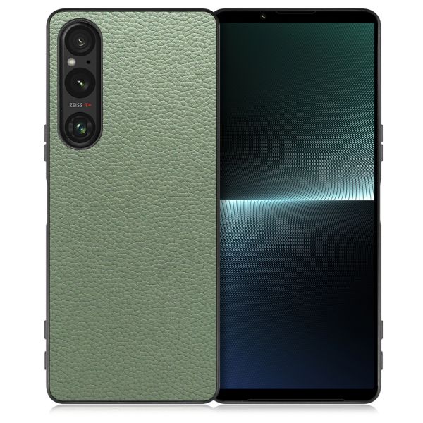 [ LOOF LUXURY-SHELL ] Xperia 1 V 1V xperia1V スマホケース 背面 ケース カバー ハードケース 本革 ストラップホール [ Xperia 1 V ]