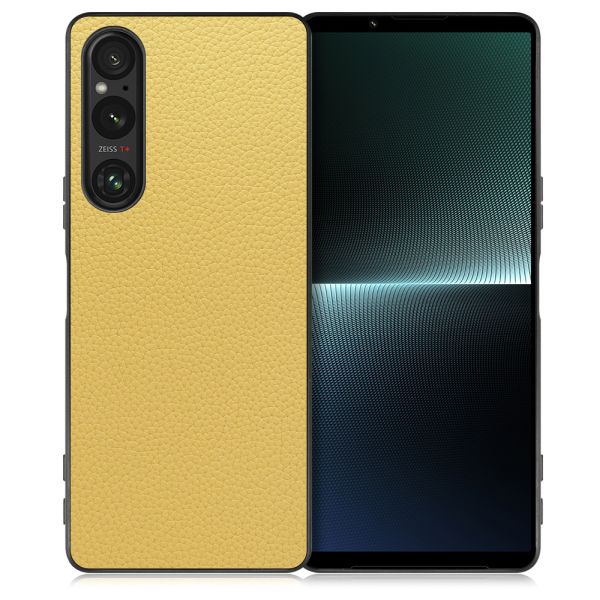 [ LOOF LUXURY-SHELL ] Xperia 1 V 1V xperia1V スマホケース 背面 ケース カバー ハードケース 本革 ストラップホール [ Xperia 1 V ]