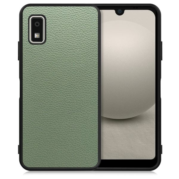 [ LOOF LUXURY-SHELL ] AQUOS wish3 SH-53D / A303SH / A302SH  スマホケース 背面 ケース カバー ハードケース 本革 ストラップホール [ AQUOS wish3 ]