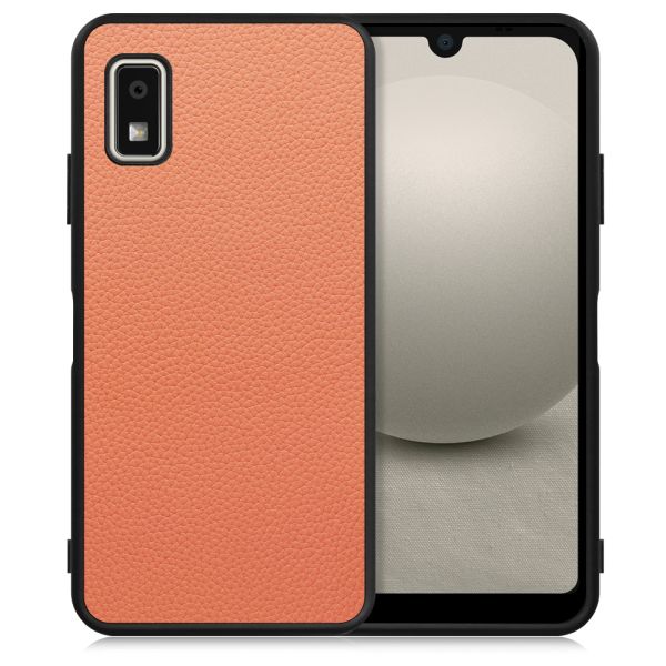 [ LOOF LUXURY-SHELL ] AQUOS wish3 SH-53D / A303SH / A302SH  スマホケース 背面 ケース カバー ハードケース 本革 ストラップホール [ AQUOS wish3 ]