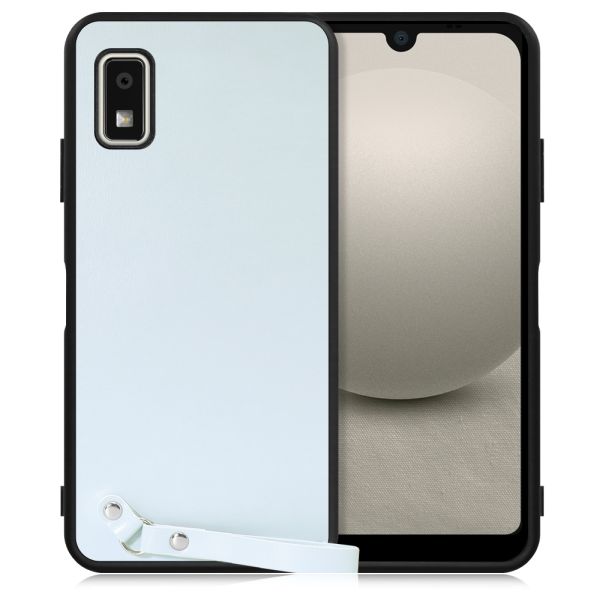 [ LOOF MACARON-SHELL ] AQUOS wish3 SH-53D / A303SH / A302SH  スマホケース 背面 ケース カバー ハードケース ストラップ付き 本革 ストラップホール [ AQUOS wish3 ]