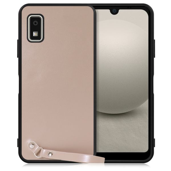 [ LOOF MACARON-SHELL ] AQUOS wish3 SH-53D / A303SH / A302SH  スマホケース 背面 ケース カバー ハードケース ストラップ付き 本革 ストラップホール [ AQUOS wish3 ]