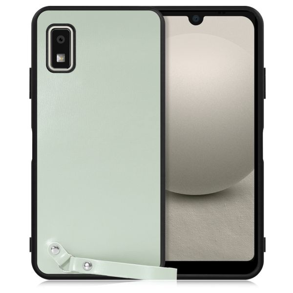 [ LOOF MACARON-SHELL ] AQUOS wish3 SH-53D / A303SH / A302SH  スマホケース 背面 ケース カバー ハードケース ストラップ付き 本革 ストラップホール [ AQUOS wish3 ]
