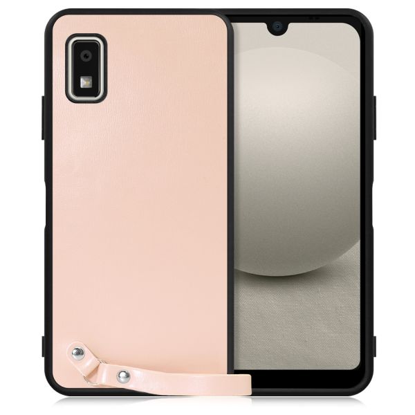 [ LOOF MACARON-SHELL ] AQUOS wish3 SH-53D / A303SH / A302SH  スマホケース 背面 ケース カバー ハードケース ストラップ付き 本革 ストラップホール [ AQUOS wish3 ]