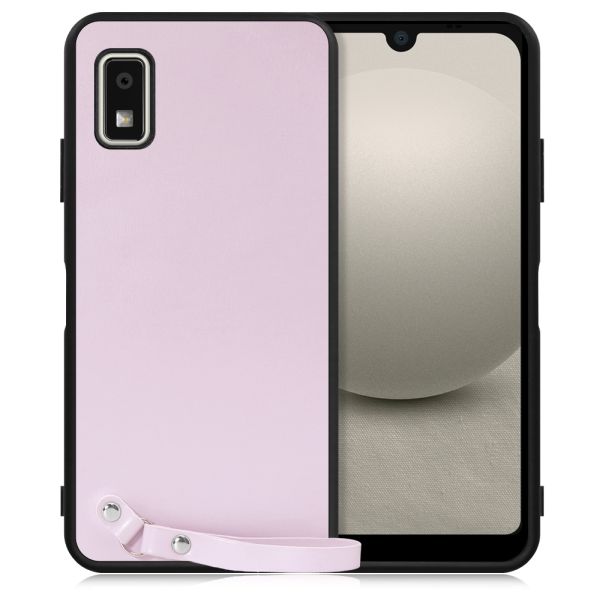 [ LOOF MACARON-SHELL ] AQUOS wish3 SH-53D / A303SH / A302SH  スマホケース 背面 ケース カバー ハードケース ストラップ付き 本革 ストラップホール [ AQUOS wish3 ]
