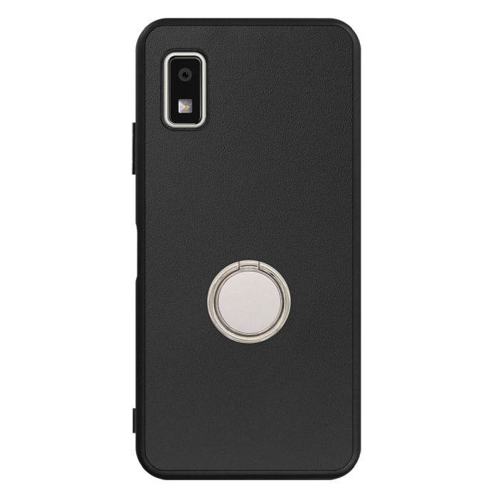 [ LOOF RING-SHELL (シンプル Ver.) ] AQUOS wish3 SH-53D / A303SH / A302SH  スマホケース 背面 ケース カバー ハードケース スマホリング リング付き 本革 ストラップホール [ AQUOS wish3 ]