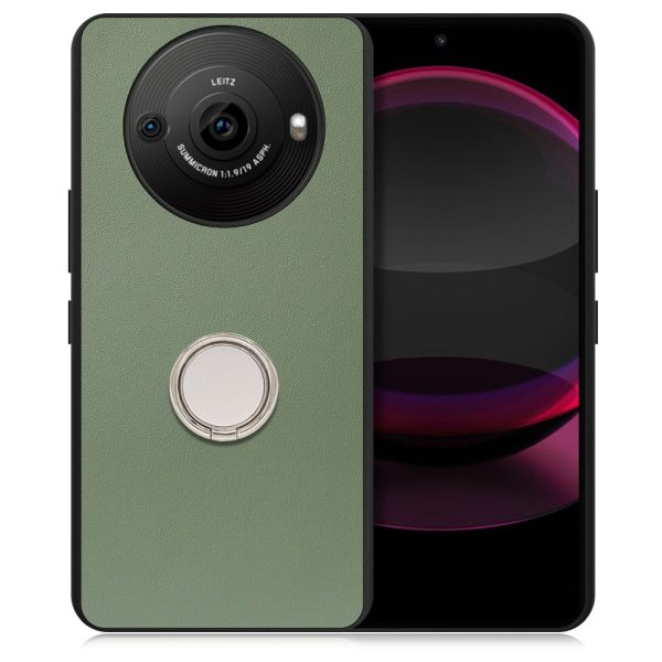 [ LOOF RING-SHELL ] AQUOS R8 pro SH-51D R8pro AQUOSR8pro スマホケース 背面 ケース カバー ハードケース スマホリング リング付き 本革 ストラップホール [ AQUOS R8 pro ]
