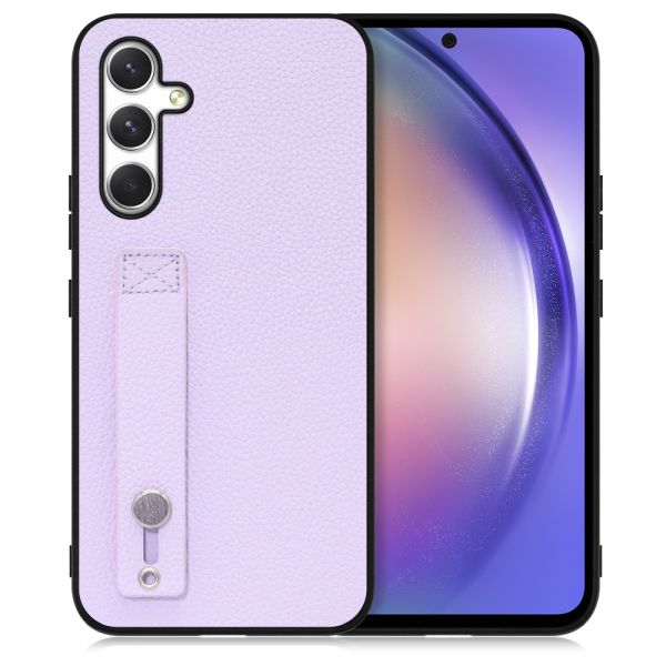 [ LOOF HOLD-SHELL ]   スマホケース 背面 ケース カバー ハードケース 背面ベルト 本革 ストラップホール [  ]