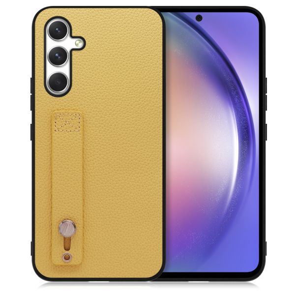 [ LOOF HOLD-SHELL ]   スマホケース 背面 ケース カバー ハードケース 背面ベルト 本革 ストラップホール [  ]