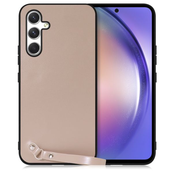 [ LOOF MACARON-SHELL ] Galaxy A54 5G  スマホケース 背面 ケース カバー ハードケース ストラップ付き 本革 ストラップホール [ Galaxy A54 5G ]