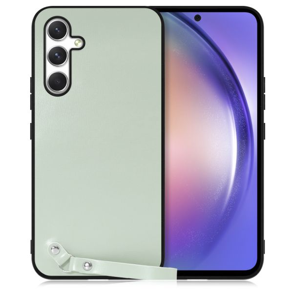 [ LOOF MACARON-SHELL ] Galaxy A54 5G  スマホケース 背面 ケース カバー ハードケース ストラップ付き 本革 ストラップホール [ Galaxy A54 5G ]
