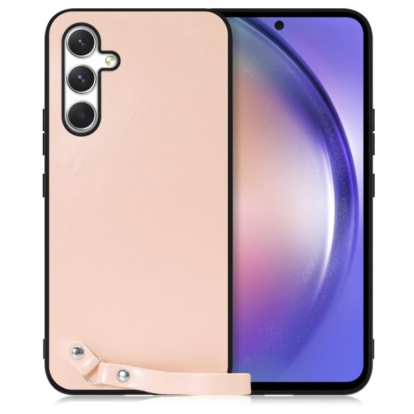 [ LOOF MACARON-SHELL ] Galaxy A54 5G  スマホケース 背面 ケース カバー ハードケース ストラップ付き 本革 ストラップホール [ Galaxy A54 5G ]