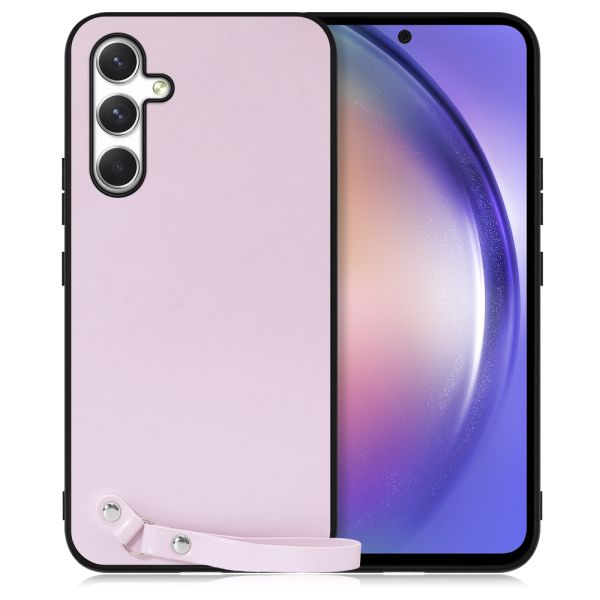 [ LOOF MACARON-SHELL ] Galaxy A54 5G  スマホケース 背面 ケース カバー ハードケース ストラップ付き 本革 ストラップホール [ Galaxy A54 5G ]