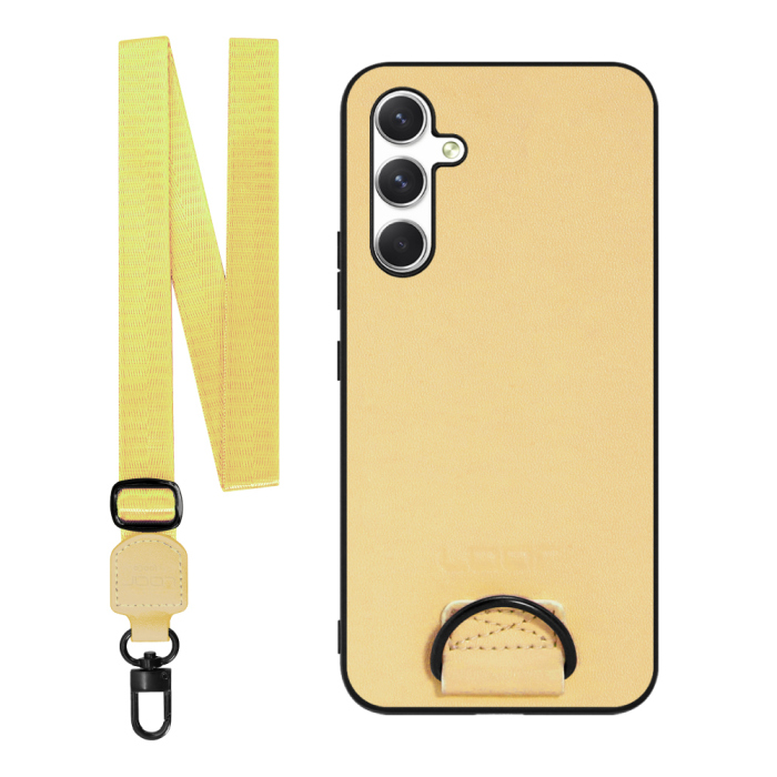 [ LOOF STRAP-SHELL ] Galaxy A54 5G  スマホケース 背面 ケース カバー ハードケース ショルダー スマホショルダー ハンドストラップ  本革 [ Galaxy A54 5G ]