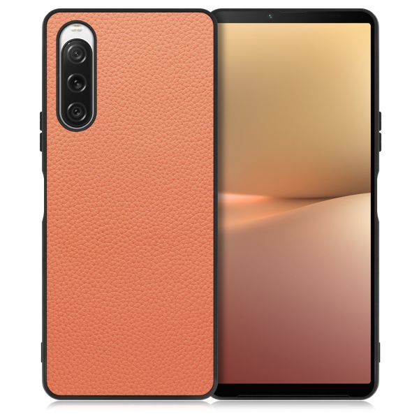 [ LOOF LUXURY-SHELL ] Xperia 10 V SOG11 / SO-52D 10V xperia10V スマホケース 背面 ケース カバー ハードケース 本革 ストラップホール [ Xperia 10 V ]