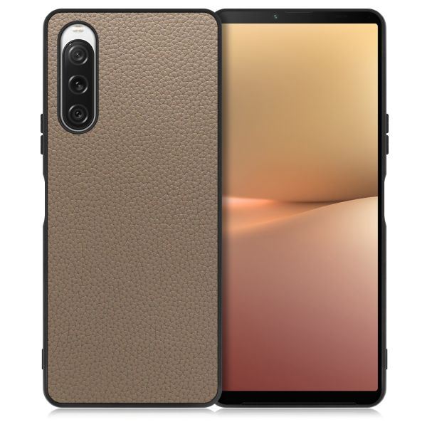 [ LOOF LUXURY-SHELL ] Xperia 10 V SOG11 / SO-52D 10V xperia10V スマホケース 背面 ケース カバー ハードケース 本革 ストラップホール [ Xperia 10 V ]