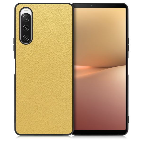 [ LOOF LUXURY-SHELL ] Xperia 10 V SOG11 / SO-52D 10V xperia10V スマホケース 背面 ケース カバー ハードケース 本革 ストラップホール [ Xperia 10 V ]