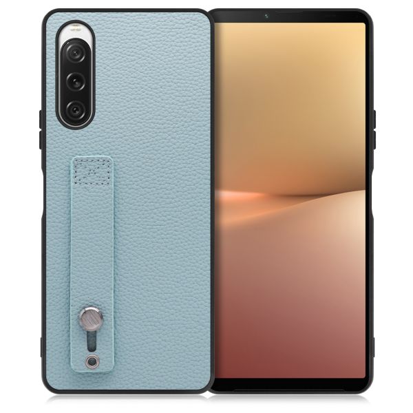 [ LOOF HOLD-SHELL ]   スマホケース 背面 ケース カバー ハードケース 背面ベルト 本革 ストラップホール [  ]